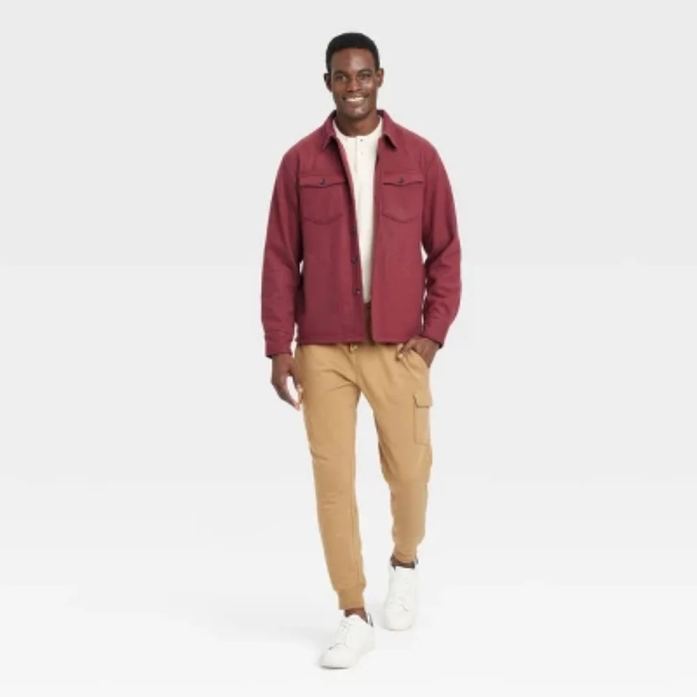 Goodfellow NWT Men's Burgundy Jacket Sz L - Picture 4 of 11